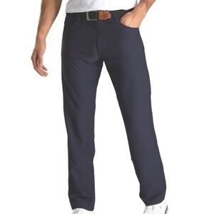 FootJoy Mens Athletic Fit‎ Golf Pants Navy Blue Performance Stretch 5-Pocket 32W